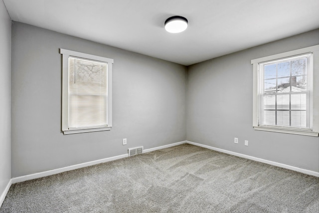 spare room featuring carpet floors