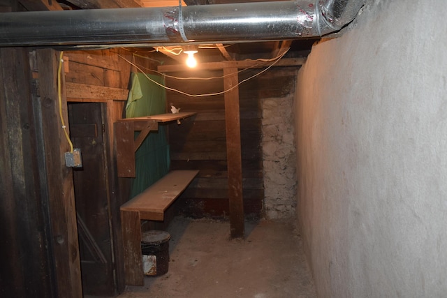 view of basement