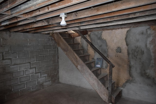 view of basement