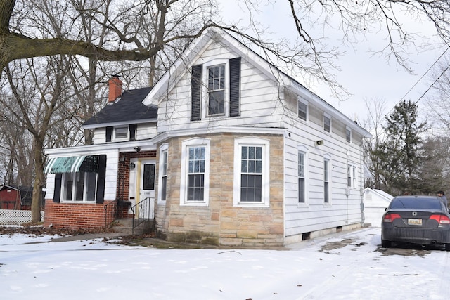 view of front of home