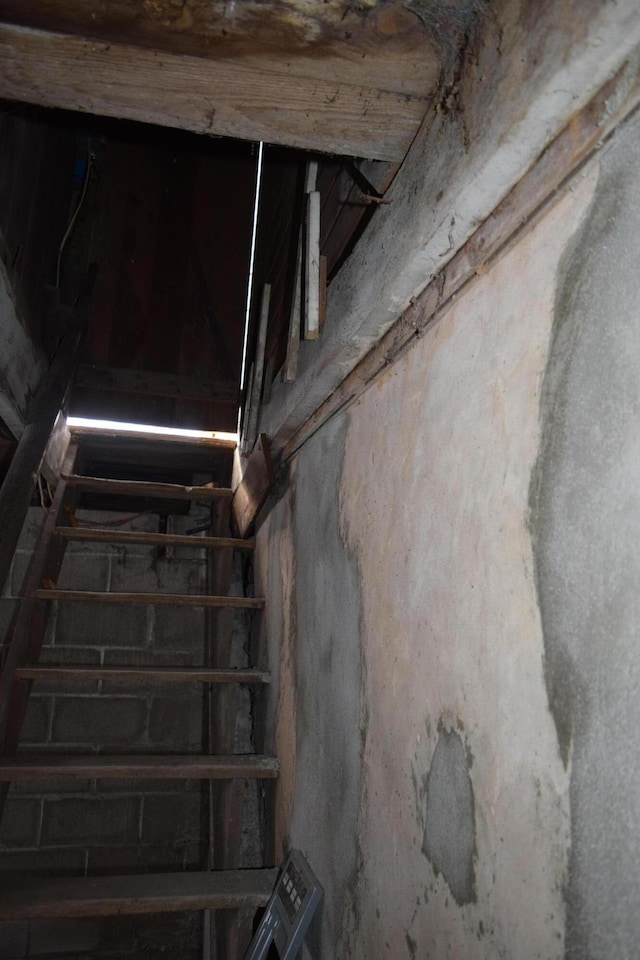 view of basement