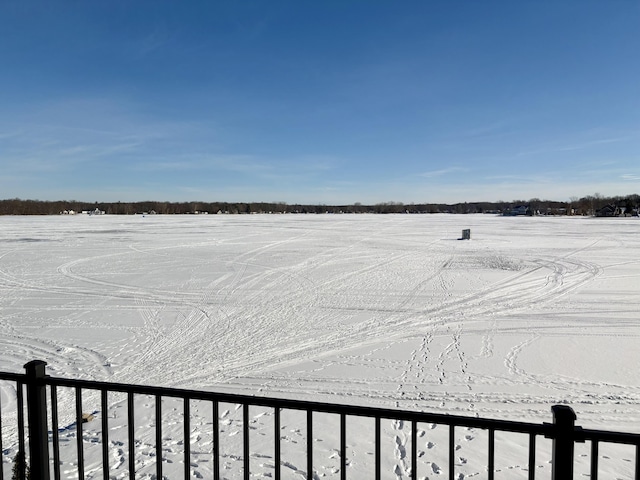 view of snowy yard