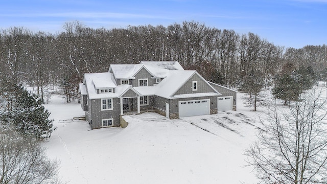 front of property featuring a garage