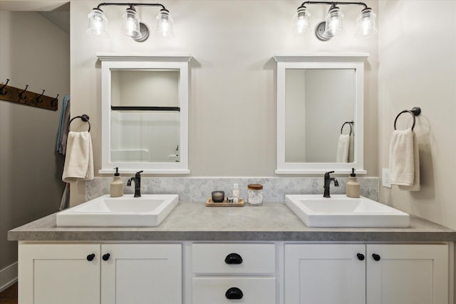 bathroom with vanity