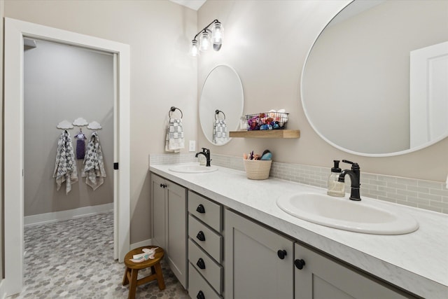 bathroom with vanity