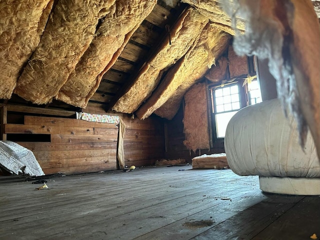 view of attic