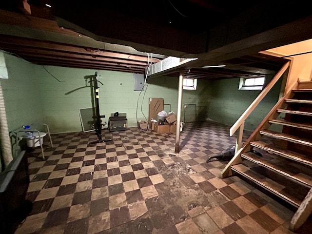 view of basement