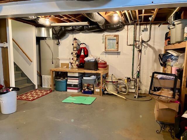 view of basement