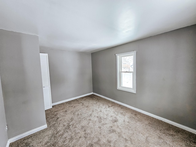 view of carpeted empty room