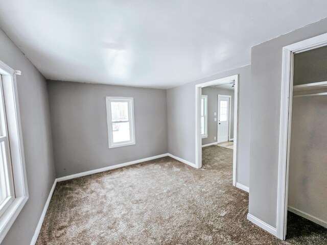 view of carpeted empty room