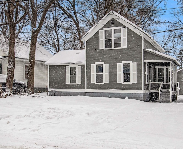 view of front of home