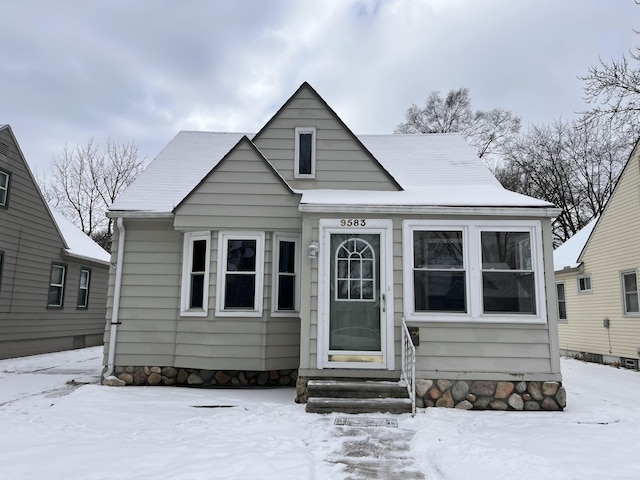 view of bungalow-style home