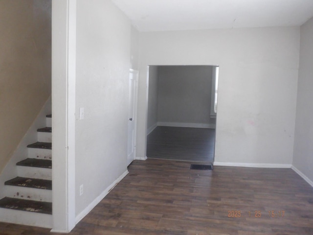 interior space featuring wood-type flooring