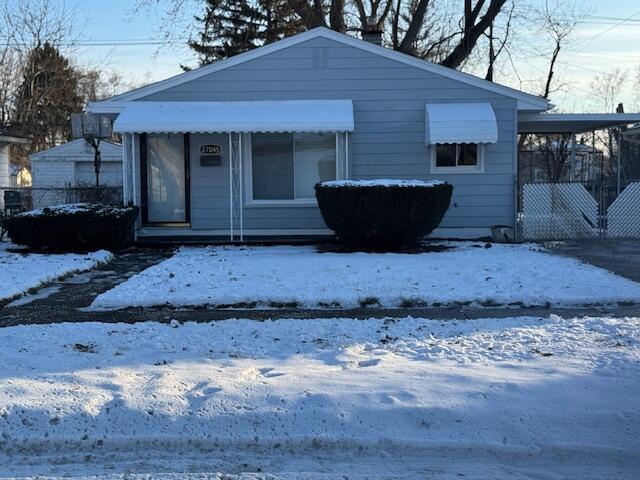 view of bungalow