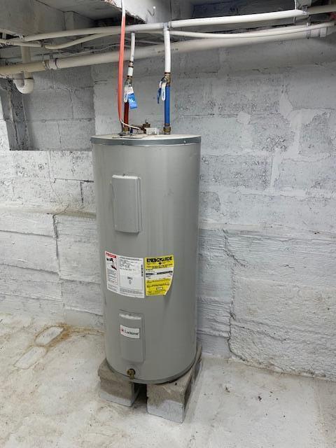 utilities featuring water heater