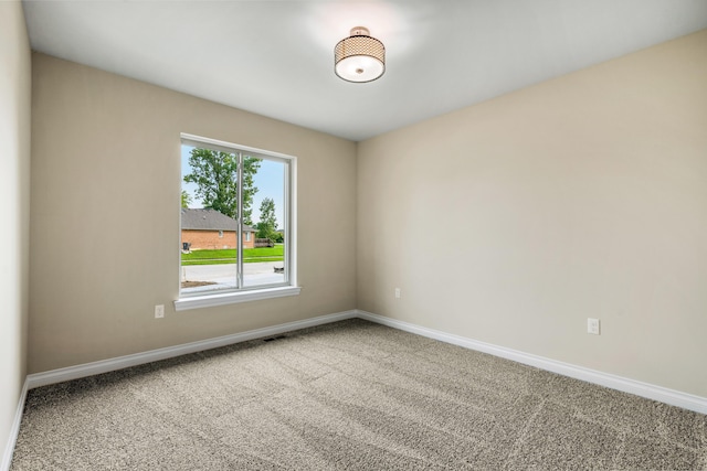 view of carpeted empty room