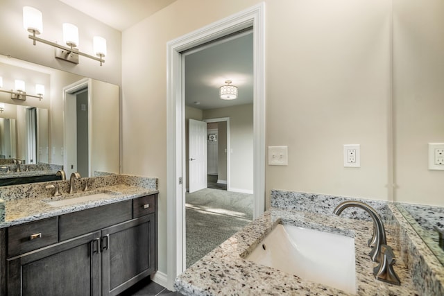 bathroom with vanity