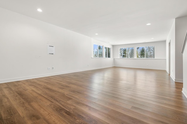 empty room featuring hardwood / wood-style flooring