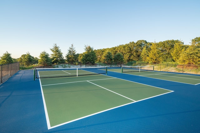 view of sport court