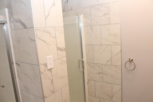 bathroom with walk in shower