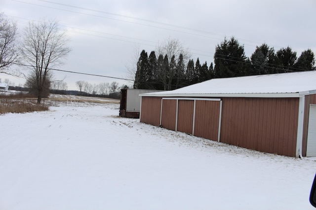 view of snowy yard