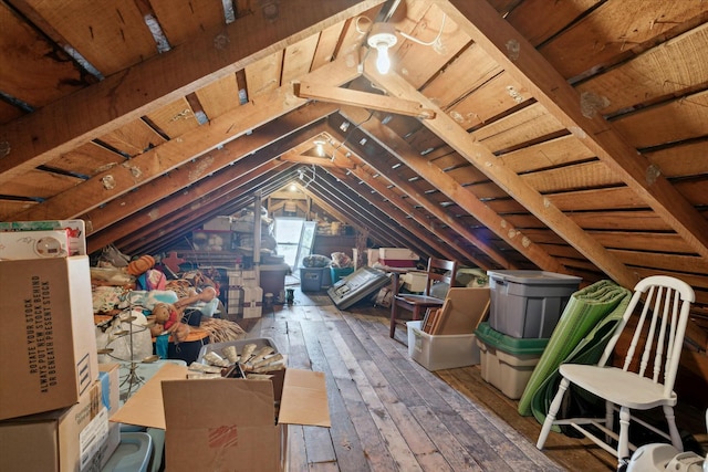 view of attic