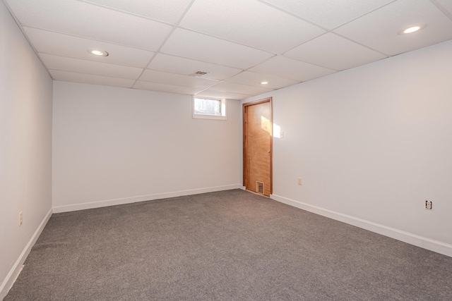 view of carpeted empty room