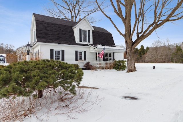 view of cape cod home