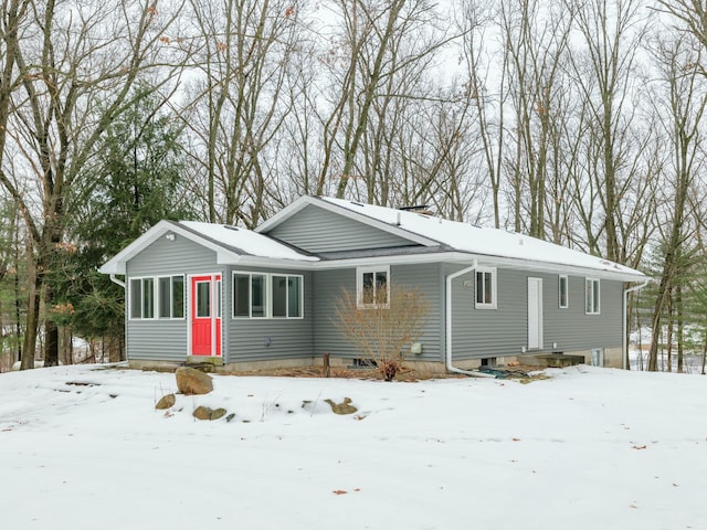 view of ranch-style home