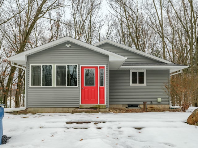 view of bungalow