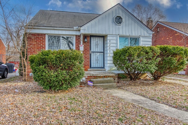 view of bungalow-style home