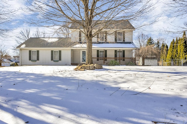 view of front of house with a porch