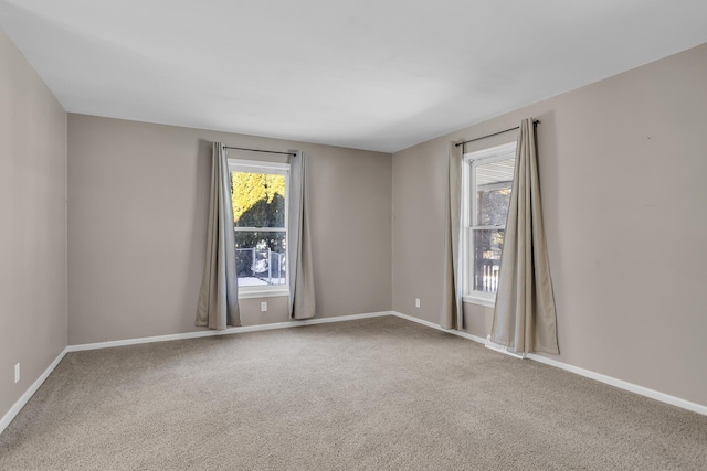 view of carpeted empty room