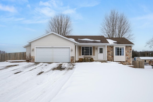 ranch-style house with a garage