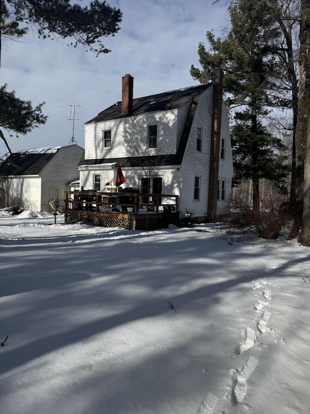 exterior space with a deck