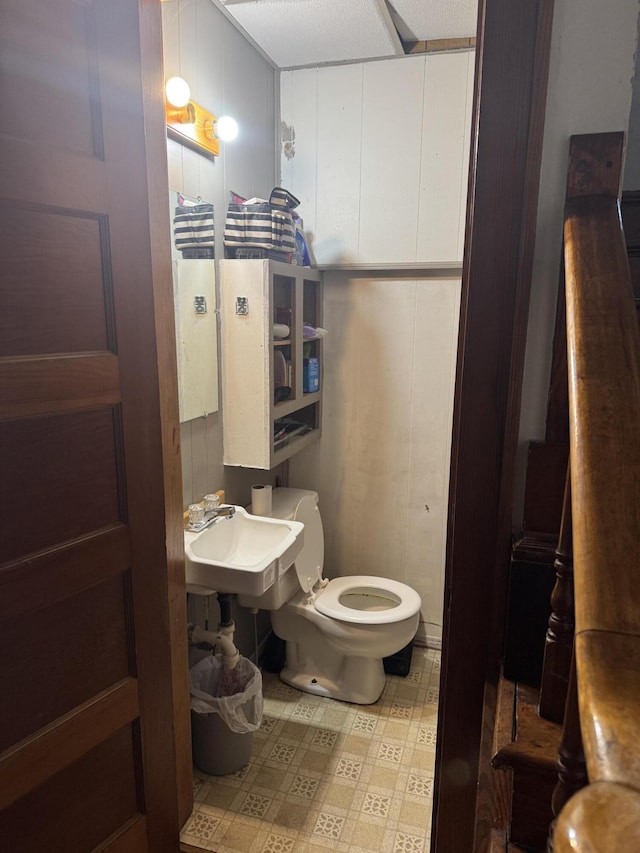 bathroom with toilet and sink