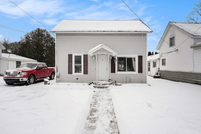 view of front of home