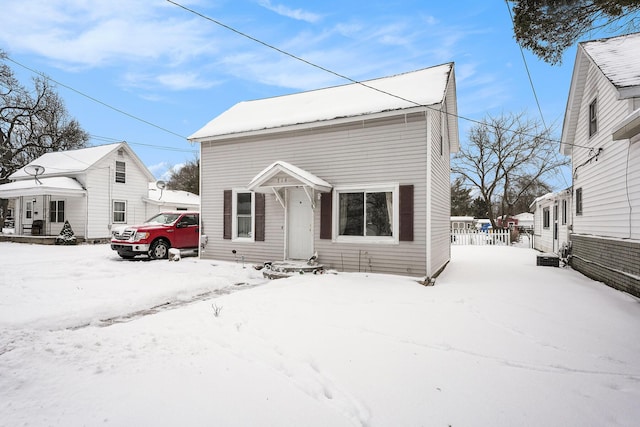 view of bungalow-style home