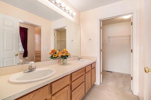 bathroom featuring vanity