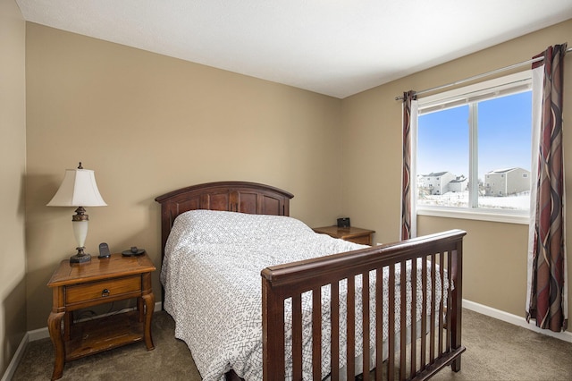 bedroom with carpet flooring