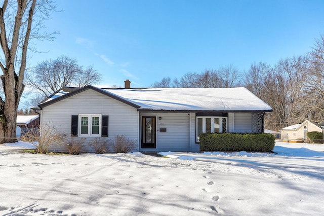 view of ranch-style home