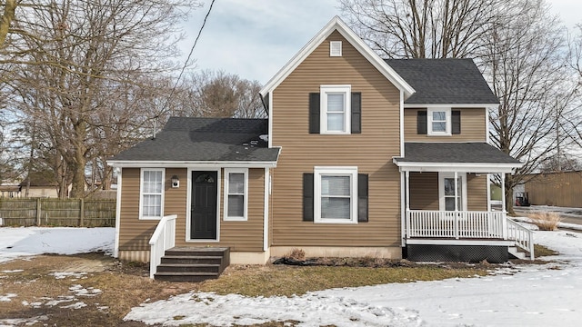 view of front of home