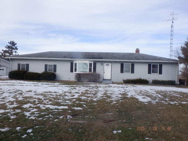 view of ranch-style home