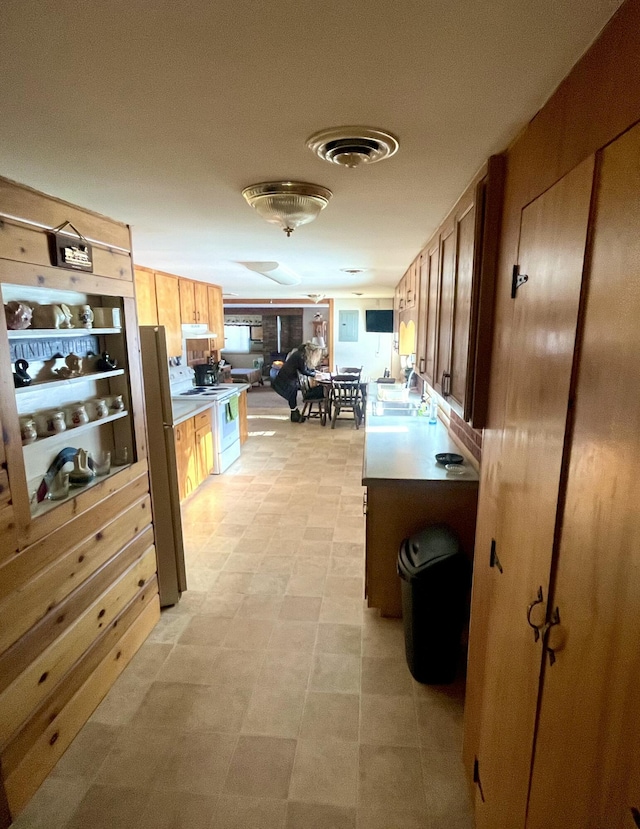 hallway featuring sink