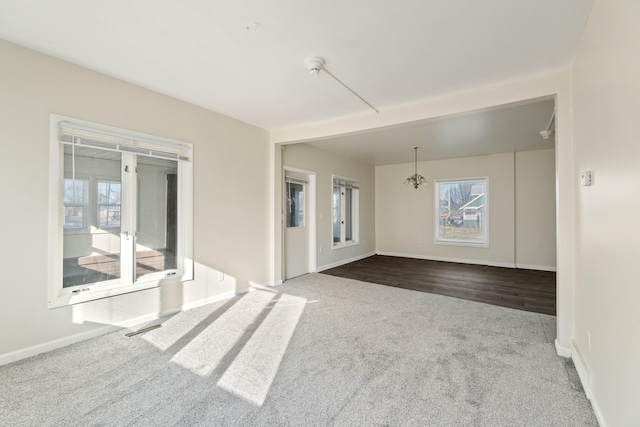 view of carpeted empty room