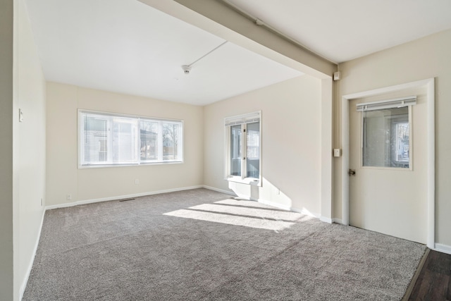 view of carpeted empty room