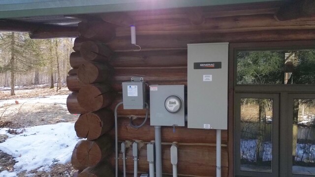 6919 E Free Soil Rd, Free Soil, MI 49411 - exterior details with electric meter