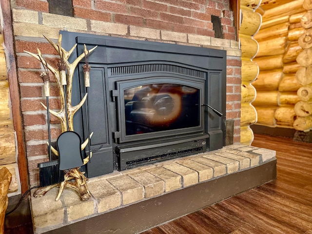6919 E Free Soil Rd, Free Soil, MI 49411 - room details featuring rustic walls and wood finished floors