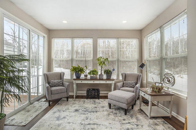 view of sunroom