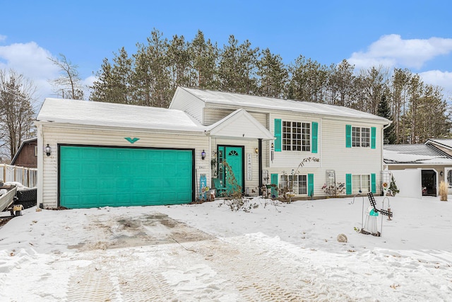 view of front of house featuring a garage